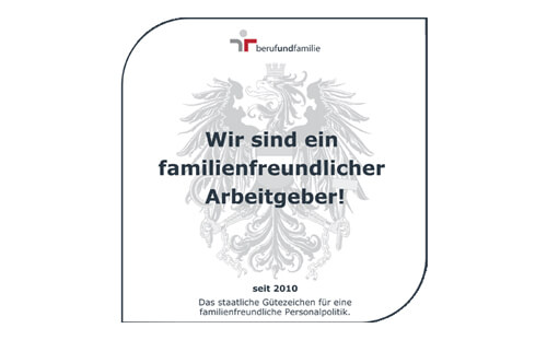 Gütezeichen für eine familienfreundliche Personalpolitik